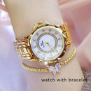 Relógio Diamond Luxury Feminino 2026 + Bracelete - Luxury Pack