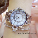 Relógio Diamond Luxury Feminino 2026 + Bracelete - Luxury Pack