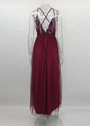 Vestido Longo de Festa - Tule - Divino Produto