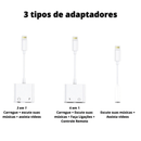Adaptador para Iphone - Escute Música e Carregue Ao Mesmo Tempo - Divino Produto